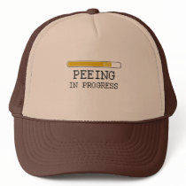 Peeing in progress baby t-shirt mesh hat