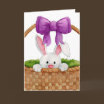 Peek-a-Boo Bunny Card cards