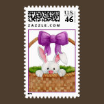 Peek-a-Boo Bunny Postage Stamp stamps