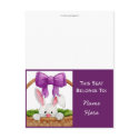 Peek-A-Boo Bunny Table Tent postcards by 13BlackCatsDesigns Peek-A-Boo Bunny Table Tent postcards