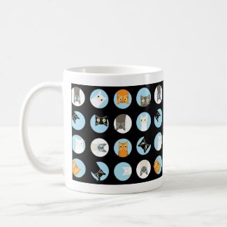 peek-a-boo cats coffee mugs