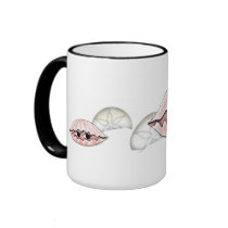 Peek A Boo Clams and Sand Dollars Mug