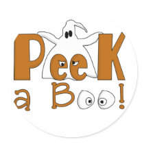 Peek A Boo Halloween T-shirts and Gifts stickers