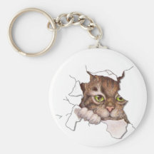 Peek A Boo Kitty 2 Keychain