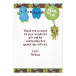 Peek a Boo MONSTERS Thank You 3.5"x5" PABC (FLAT) Invites