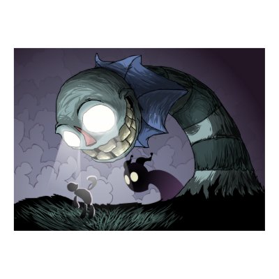 Peek A Boo Print by ZekeySpaceyLizard