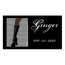 Peek-a-Boo Sexy Leg Business Card business cards