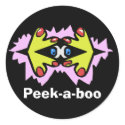 Peek-a-boo stickers