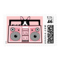 Peek a boom box postage