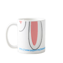 Peek the Bunny! mugs by JessicaFoxx Peek the Bunny! mugs