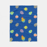 Peekaboo Barn Easter | Easter Egg Pattern Fleece Blanket