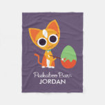 Peekaboo Barn Easter | Purrl the Cat Fleece Blanket