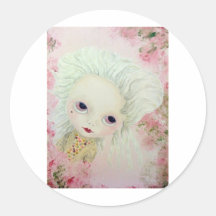 Peekaboo Blythe Round Sticker