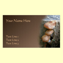 Peeking Mushrooms Nature Business Card business cards