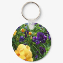 Peeking Orange & Purple keychains