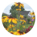 Peeking Through the Flowers stickers