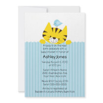 Peeking Tiger Baby Shower Invitation