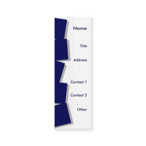 Peeking Tumbling Blocks business cards