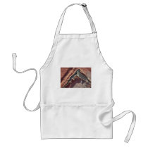Peeling Red Stucco Apron