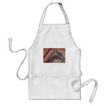 Peeling Red Stucco aprons