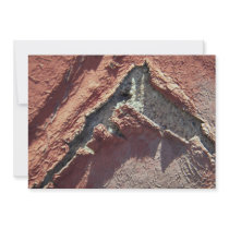 Peeling Red Stucco Personalized Invitation
