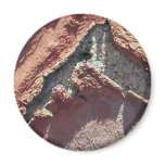 Peeling Red Stucco magnets