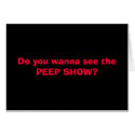 PEEP SHOW!!! cards