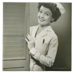Peeping Nurse Tile