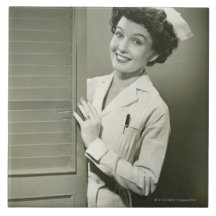 Peeping Nurse Tile