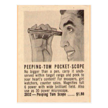 "Peeping Tom" Postcard