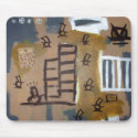 Peeps: Urban Alien Graffiti Art Mouse Pad mousepads