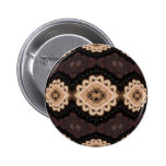 Peering Through Burgundy Pinback Button