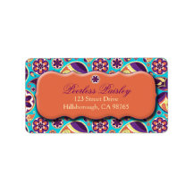 Peerless Paisley Address Label