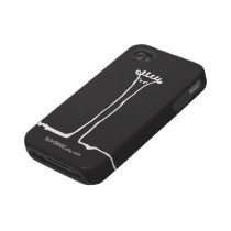 Peety Draws - Chocolate Cure [Black] Iphone 4 Tough Cases