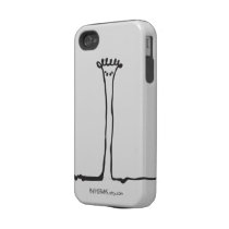 Peety Draws - Chocolate Cure [White] Tough Iphone 4 Covers