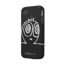 Peety Draws - Mesmerized [Black] Tough Iphone 4 Case
