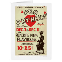 Peg Omy Heart Drama 1940 WPA cards by lc_wpa Peg Omy Heart Drama 1940 WPA cards