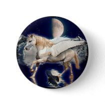PEGASUS & BLACK RAVEN buttons by RavenSpiritPrints PEGASUS & BLACK RAVEN buttons