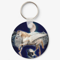 PEGASUS & BLACK RAVEN keychains by RavenSpiritPrints PEGASUS & BLACK RAVEN keychains