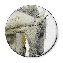 "Pegasus Child" Round Magnet by RavenSpiritPrints "Pegasus Child" Round Magnet