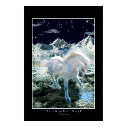 PEGASUS Fantasy Book Art Poster II print