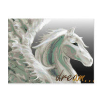 Pegasus Flight Postcard by Jaenne Pegasus Flight Postcard