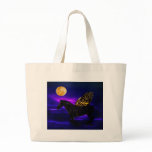 Pegasus golden horse with wings canvas bag
