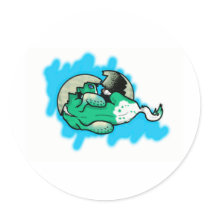 Pegasus Hatchling 2 Round Sticker