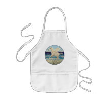 Pegasus Horse Baby on Beach Fantasy apron by Fine_Art_of_Morgane Pegasus Horse Baby on Beach Fantasy apron