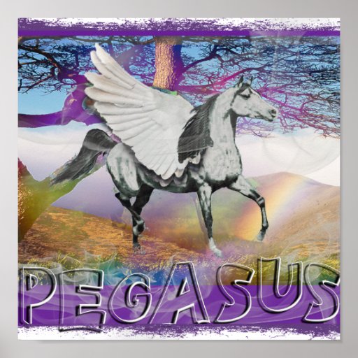 PEGASUS POSTER - WINGED HORSE OF THE GODS | Zazzle