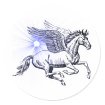 Pegasus Sticker by orglioness Pegasus Sticker