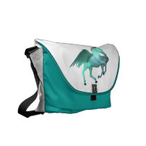 Pegasus Taking Flight Messenger Bag