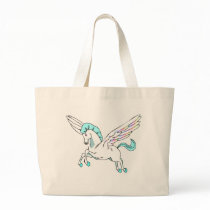 Pegasus Tote Bag by animaltees Pegasus Tote Bag