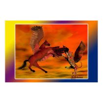 Pegasus vs Predator posters by GraniteDove Pegasus vs Predator posters